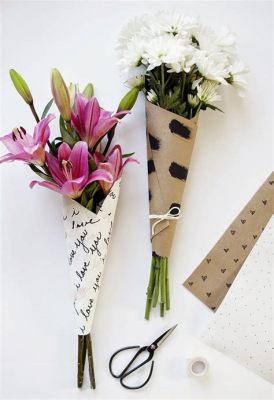 how to wrap flowers with brown paper and why does the color of wrapping paper matter in floral arrangements?